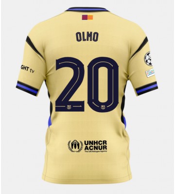 Lacne Muži Futbalové dres Barcelona Dani Olmo #20 2025-26 Krátky Rukáv - Preč